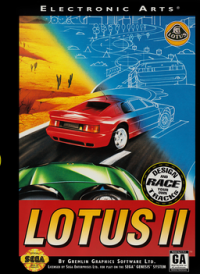Lotus II Sega Genesis US box art